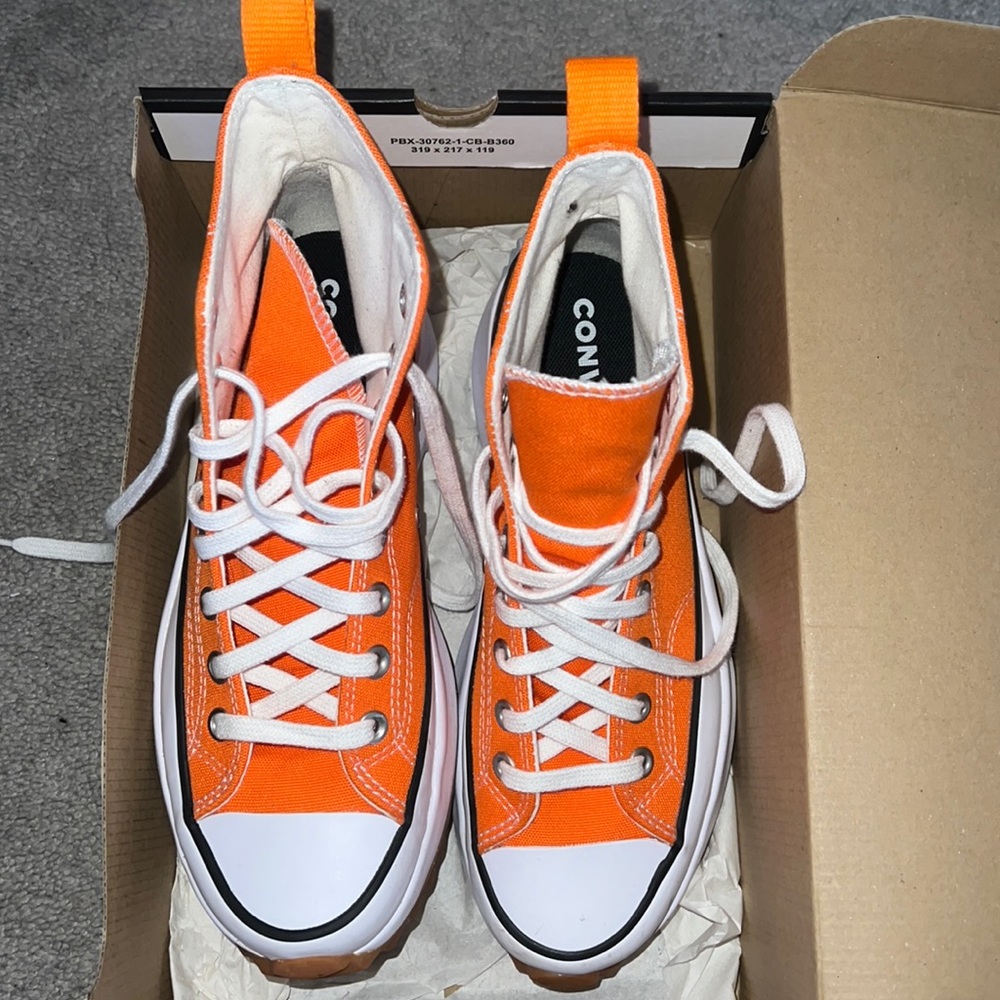 Orange platform converse